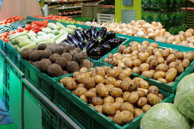 超级市场,蔬菜,蔬菜水果店,货摊,零售展示